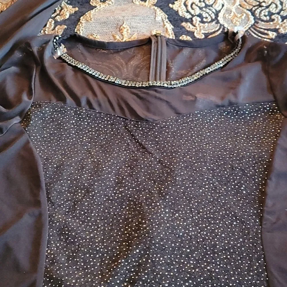 Ny collection evening dress. Bling & sparkle - Picture 10 of 13